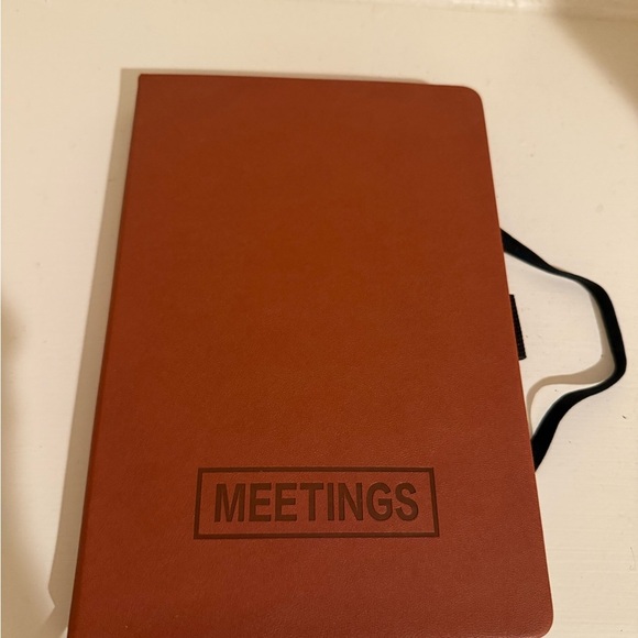 Brown Meetings Organizer Notebook - Picture 1 of 5
